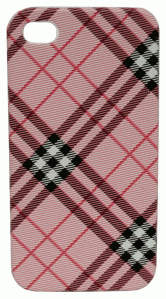 iPhone 4 Case IP4 1050 Pink Checkered